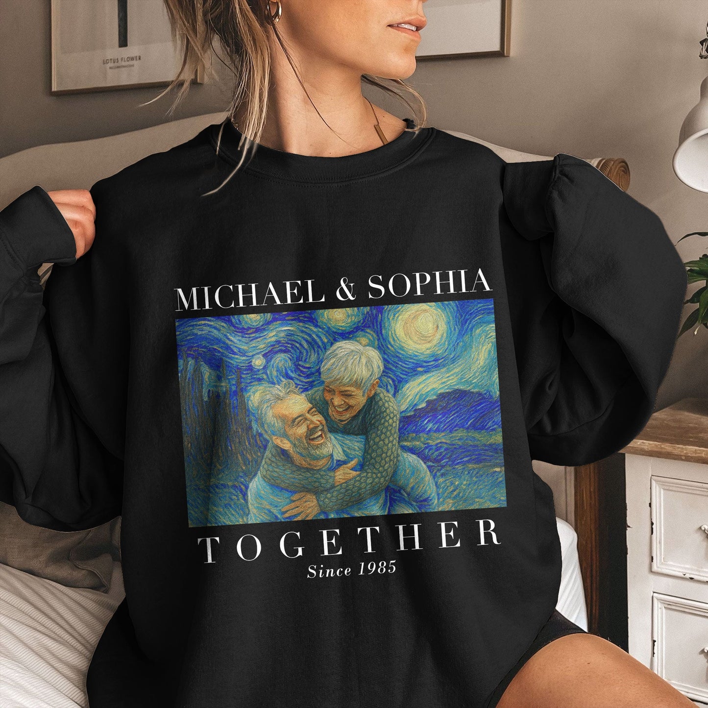 Together Since Couple Shirt Van Gogh Art - Personalized Photo Shirt
